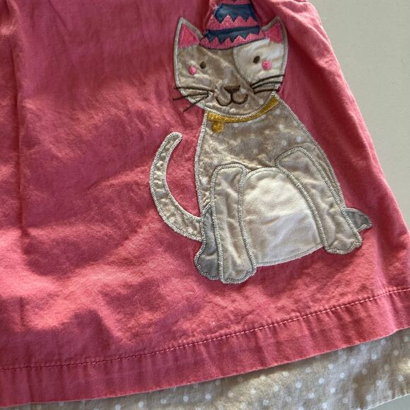 Baby Boden Birthday Cat Appliqué Pinafore Dress 2-3 Years - Picture 2 of 8